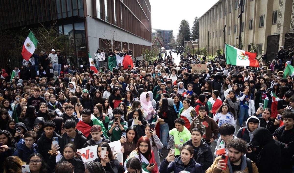 Student organizers gather in downtown Redwood City